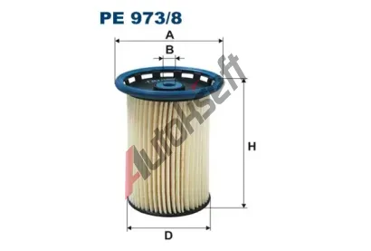 FILTRON Palivov filtr FI PE973/8, PE 973/8