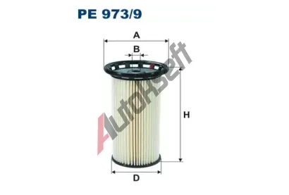 FILTRON Palivov filtr FI PE973/9, PE 973/9