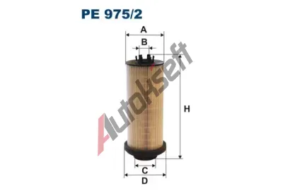 FILTRON Palivov filtr FI PE975/2, PE 975/2