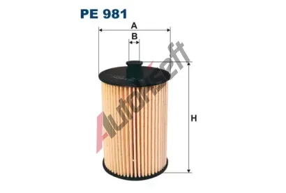 FILTRON Palivov filtr FI PE981, PE 981