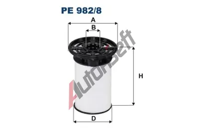 FILTRON Palivov filtr FI PE982/8, PE 982/8