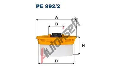 FILTRON Palivov filtr FI PE 992/2, FI PE992/2