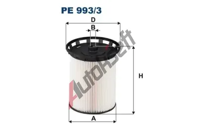 FILTRON Palivov filtr FI PE993/3, PE 993/3
