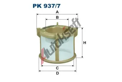 FILTRON Palivov filtr FI PK 937/7, FI PK937/7