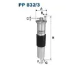 Palivov filtr FILTRON ‐ FI PP832/3
