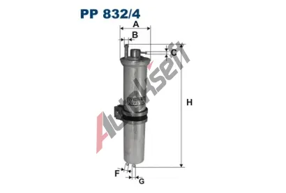 FILTRON Palivov filtr FI PP832/4, PP 832/4
