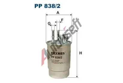 FILTRON Palivov filtr FI PP838/2, PP 838/2