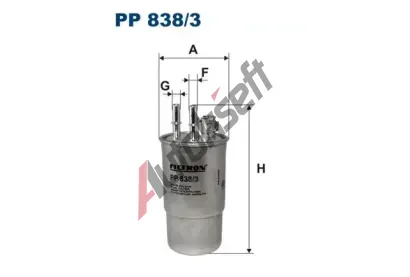FILTRON Palivov filtr FI PP838/3, PP 838/3