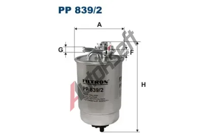 FILTRON Palivov filtr FI PP839/2, PP 839/2
