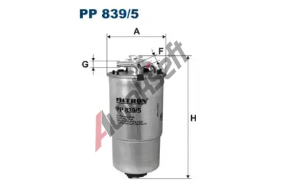 FILTRON Palivov filtr FI PP839/5, PP 839/5