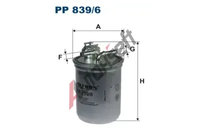 FILTRON Palivov filtr FI PP839/6, PP 839/6