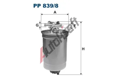 FILTRON Palivov filtr FI PP839/8, PP 839/8