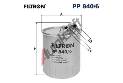FILTRON Palivov filtr FI PP 840/6, FI PP840/6