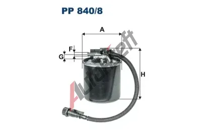FILTRON Palivov filtr FI PP 840/8, FI PP840/8