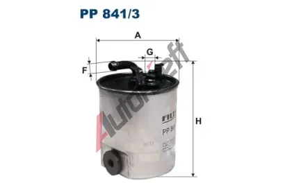 FILTRON Palivov filtr FI PP841/3, PP 841/3