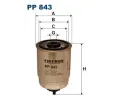 Palivov filtr FILTRON ‐ FI PP843