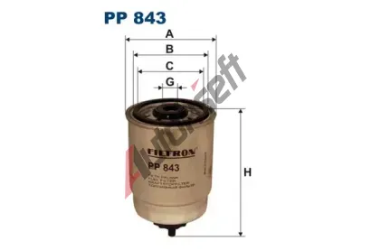 FILTRON Palivov filtr FI PP843, PP 843