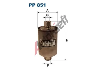 FILTRON Palivov filtr FI PP851, PP 851