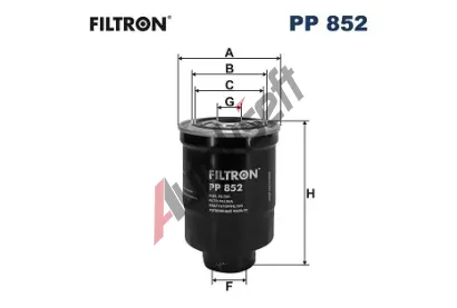 FILTRON Palivov filtr FI PP852, PP 852
