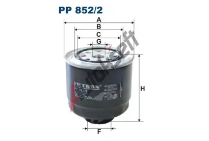 FILTRON Palivov filtr FI PP852/2, PP 852/2