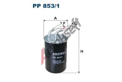 FILTRON Palivov filtr FI PP853/1, PP 853/1