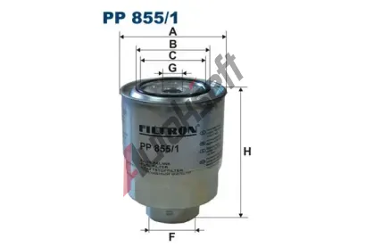 FILTRON Palivov filtr FI PP855/1, PP 855/1