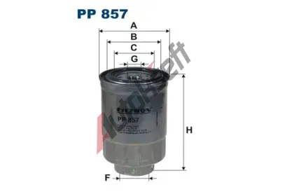 FILTRON Palivov filtr FI PP857, PP 857