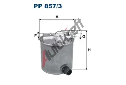 FILTRON Palivov filtr FI PP857/3, PP 857/3