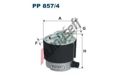 FILTRON Palivov filtr FI PP857/4, PP 857/4