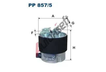 FILTRON Palivov filtr FI PP857/5, PP 857/5
