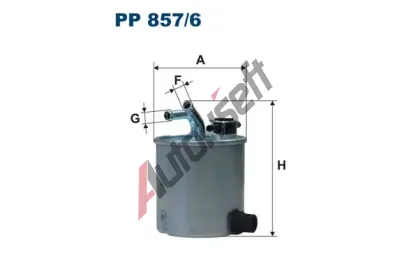 FILTRON Palivov filtr FI PP857/6, PP 857/6