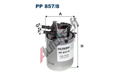 FILTRON Palivov filtr FI PP857/8, FI PP 857/8