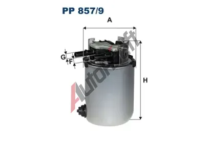 FILTRON Palivov filtr FI PP 857/9, FI PP857/9