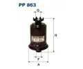 Palivov filtr FILTRON ‐ FI PP863