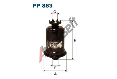 FILTRON Palivov filtr FI PP863, PP 863
