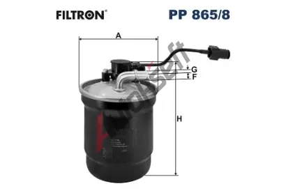 FILTRON Palivov filtr FI PP865/8, PP 865/8
