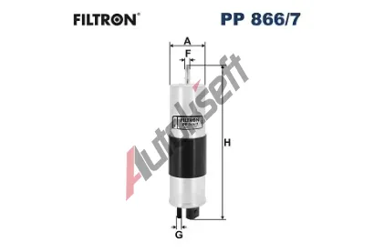 FILTRON Palivov filtr FI PP866/7, PP 866/7