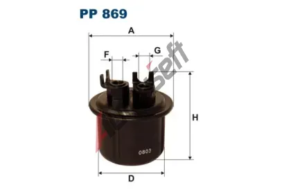 FILTRON Palivov filtr FI PP869, PP 869