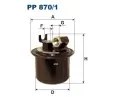 Palivov filtr FILTRON ‐ FI PP870/1