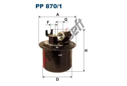 FILTRON Palivov filtr FI PP870/1, PP 870/1