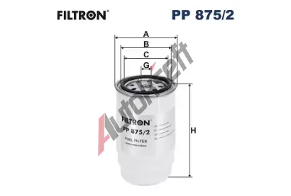FILTRON Palivov filtr FI PP875/2, PP 875/2