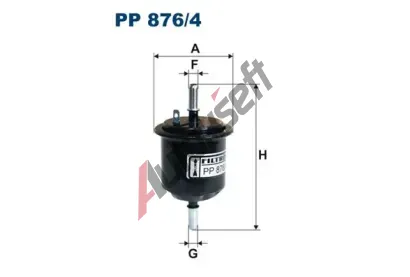 FILTRON Palivov filtr FI PP876/4, PP 876/4
