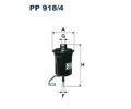 Palivov filtr FILTRON ‐ FI PP918/4