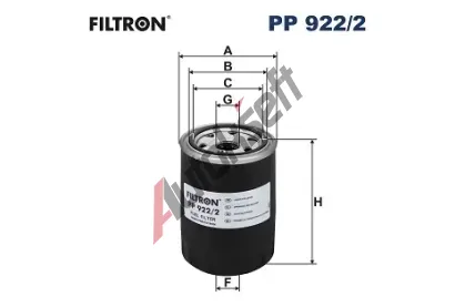 FILTRON Palivov filtr FI PP922/2, PP 922/2