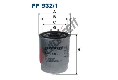FILTRON Palivov filtr FI PP932/1, PP 932/1