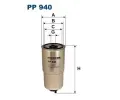Palivov filtr FILTRON ‐ FI PP940
