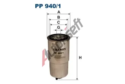 FILTRON Palivov filtr FI PP940/1, PP 940/1