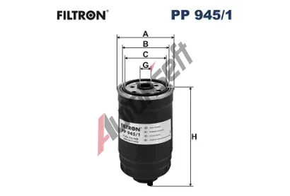 FILTRON Palivov filtr FI PP945/1, PP 945/1