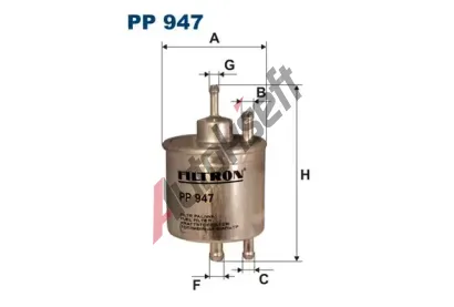 FILTRON Palivov filtr FI PP947, PP 947