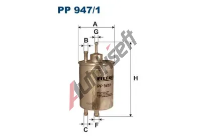 FILTRON Palivov filtr FI PP947/1, PP 947/1